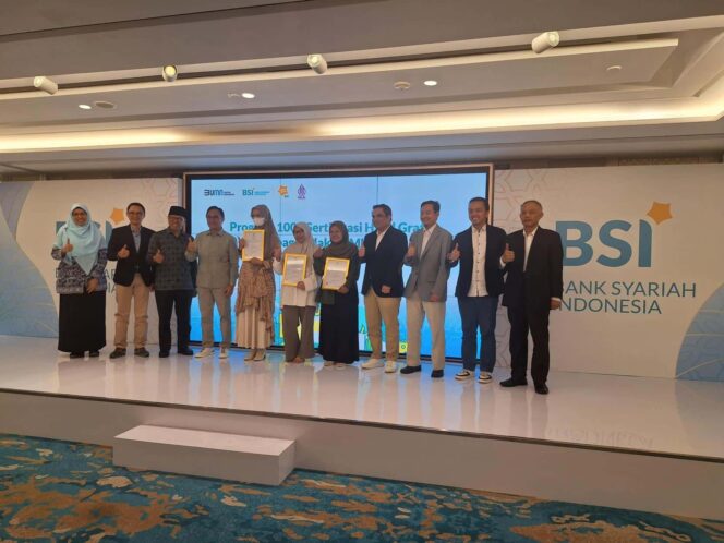 
					LPPOM MUI Hadiri Launching Program 1000 Sertifikasi Halal Gratis Oleh BSI