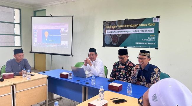 Komisi Fatwa dan LPPOM MUI DKI Jakarta menggelar Bimtek Fatwa Halal (Istimewa)