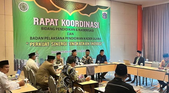 Majelis Ulama Indonesia DKI Jakarta menggelar Rapat Koordinasi bersama pengurus Bidang Pendidikan dan Kaderisasi di Hotel Harris Sentul Bogor (Istimewa)