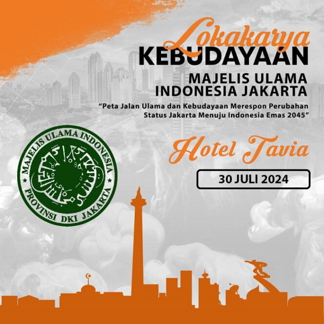 
					MUI Jakarta bakal menggelar Lokakarya Budaya Menyambut Indonesia Emas 2045 